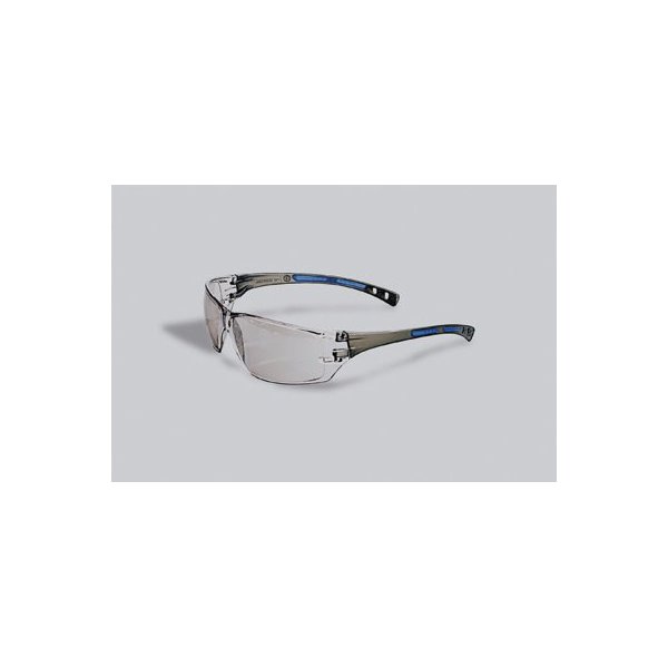 Radnor Cobalt Classic Series Safety Glasses With Charcoal Frame, Clear Indoor/Outdoor Lens And Adjustable Temple