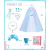 DOLNOW Princess Dress up for Little Girls, Mermaid Princess Cape Toddler Sequins Princess Cloak for 3-6 Years Girls Gift Toys