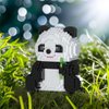 Larcele Animal Series Micro Building Blocks Animal Set, DIY Mini 3D Building Toy Bricks,915 Pieces KLJM-07 (Bamboo Panda)