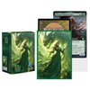 Katomula 100 PCS MTG Card Sleeves with 100 PCS Perfect Fit Sleeves, Art Matte Card Sleeves with Inner Sleeves - Fit Standard Size Cards - Enchantress of The Emerald Dragon