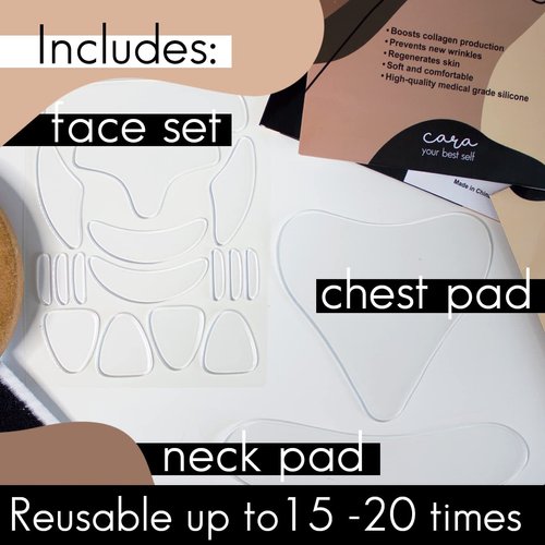 REUSABLE Forehead Wrinkle Patches - Wrinkle Patches - Silicone Face Patches - Silicone Patches for Wrinkles - Forehead Wrinkles Treatment - Silicone Face Mask - Facial Patches for Wrinkles