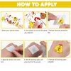 100 PCS Chicken Birthday Party Decorations Favors Supplies Yellow Chicken Farm Animals Decor Stickers Temporary Tattoos For Girls Boys Gift School Prizes Rewards