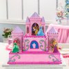 DecoSet® Disney Princess Happily Ever After Birthday Cake Topper, 6-Piece Cake Decorations, Includes Castle with Moveable Turrets, Cinderella, Ariel and Rapunzel Figurines