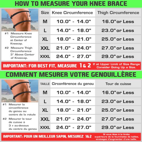 TechWare Pro Knee Brace Support - Relieves ACL, LCL, MCL, Meniscus Tear, Arthritis, Tendonitis Pain. Open Patella Dual Stabilizers Non Slip Comfort Neoprene. Black Medium