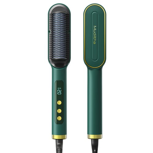 Hair Straightening Brush, Negative Ion Hair Straightener Styling Comb, Suitable for Quick Emergency Styling, Software Upgrade, More Convenient Operation Help You Solve Frizzy Hair