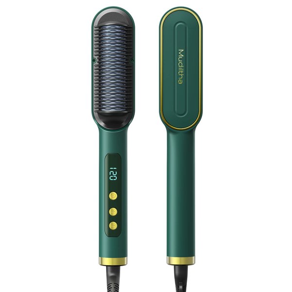 Hair Straightening Brush, Negative Ion Hair Straightener Styling Comb, Suitable for Quick Emergency Styling, Software Upgrade, More Convenient Operation Help You Solve Frizzy Hair