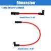 Motoforti 2 Pcs 10.4mm 10mm Spark Plug Wire Kit for Harley Davidson Big Twin FXD Dyna 2000-2017 for Harley-Davidson Softail 1999-2017 Spark Plug Wires Motorcycle DYNA-409RD Red Silicone