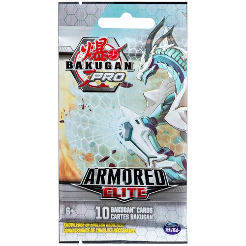 Bakugan Pro, Armored Elite Booster Pack with 10 Collectible Trading Cards, for Ages 6 and Up