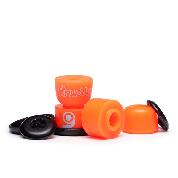 Orangatang Knuckles Soft Longboard Skateboard Truck Bushings (Orange, Set of 4)