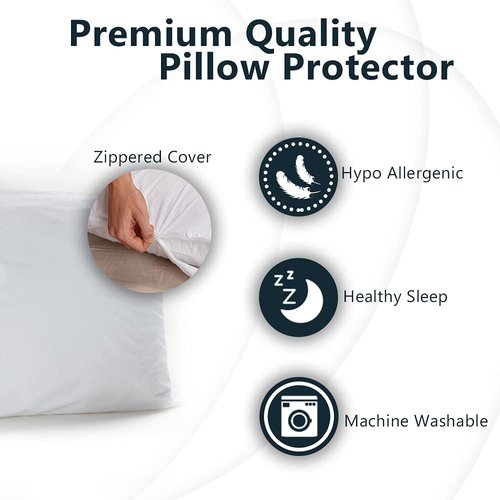 ComfiLife 100% Waterproof Pillow Protectors – Pillow Cases – Zippered Pillow Covers for Bed Pillows – (Set of 2, Standard)