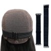 GeRRiT Adjustable Elastic Band for Wigs 2 PCS Black Non-Slip Wig Straps Removable Elastic Bands for Glueless Wig Adjustable Wig Bands Making Keeping Wig Accessories
