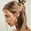 Vovii Metal Bow Claw Hair Clips for Thin/Thick Hair - Cute Bow-Shaped Hair Claw Clips with Bows for Women (Gold, Silver)