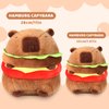 Riuhot Cute Hamburg Capybara Plush Pillows Soft Capybara Stuffed Animals Capybara Plushie Birthday Christmas Valentine's Day Gift for Kids（7.87in）