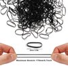 2500 PCS Hair Bands, Elastic Hair Band, Mini Hair Rubbers Ties with 2 PCS Topsy Tail Hair Tools for Girls Ponytail Hair Accessories, Soft Elastic Bands Non-Slip Small Hair Ties Black.