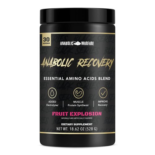 Anabolic Warfare Anabolic Recovery Essential Amino Acid Blend - Post-Workout Recovery & Premium Hydration to Build Muscle (Fruit Explosion, 30 Servings)