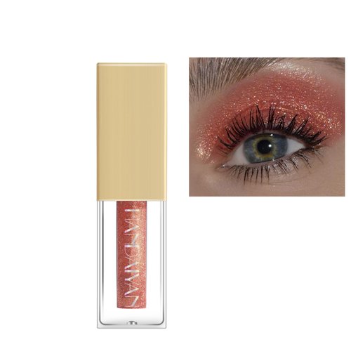 BEUKING Eye shadow 12 Colors White/Purple/Black/Red/Pink/Orange/Silver Waterproof Long Lasting Glitter Highlighter Pearlescent Shiny Eye Shadow Sequin Eye Silky Cosmetics For Eye Daily Makeup (6#)