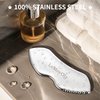 LeMeeOly Stainless Steel Gua Sha Facial Tools Metal GuaSha Tool for Face Neck, Detailer Gua Sha Lymphatic Drainage Face Massage Tool, Christmas Gift for Women