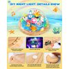 Mermaid Toys for Girls , Make Your Own Mermaid Night Light with Music,Arts and Crafts for Kids,Gifts for 3-8 Year Old Girls,4 5 6 7 8 9 10 Year Old Girl Birthday Gifts,Ideal Christmas Gifts Best Toy