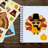 Make-A-Turkey Stickers Thanksgiving Crafts for Kids - Make A Face Sticker, Make Your Own Turkey DIY Stickers Autumn Fall Harves Party Favors Games Supplies Thanksgiving Decorations Gift