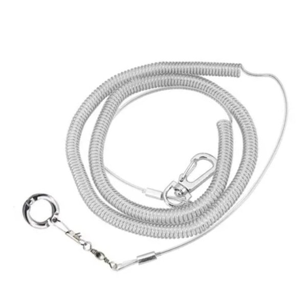 Zerodis Parrot Flying Rope,19.7ft Ultra Light Anti Bite Portable Bird Flying Training Leash Parrot Foot Chain Pet Bird Supplies for Macaw African Greys Parakeet Cockatoo