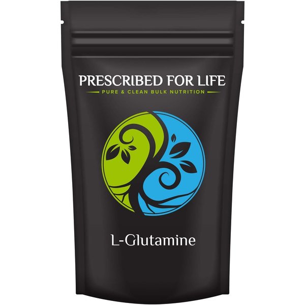 Prescribed For Life L Glutamine Powder | Pure L-Glutamine Amino Acids Supplement for Gut Health & Muscle Recovery | Gluten Free, Vegan, Kosher, Non GMO (1 kg / 2.2 lb)