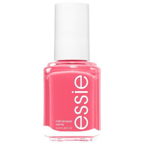 essie Salon-Quality Nail Polish, 8-Free Vegan, Bright Coral, Cute As A Button, 0.46 fl oz