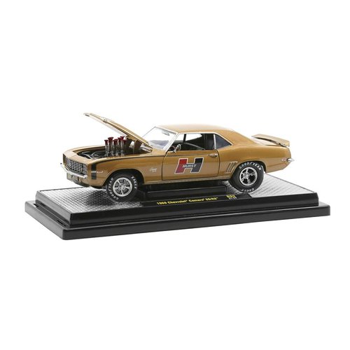 M2 1969 Chevy Camaro SS/RS Gold Metallic with Black Stripes Limited Edition to 9600 Pieces Worldwide 1/24 Diecast Model Car 40300-92B