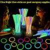 120 Glow Sticks Bulk New Years Eve Party Supplies Glow In The Dark Party Favors Glow Stick Necklaces Bracelets with Connectors 8" Glowsticks Light Up Toys Party Pack for New Years Birthday Decorations