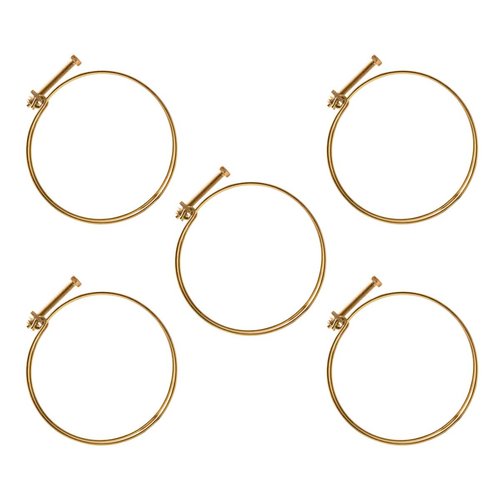 POWERTEC 70218 6 Inch Double Wire Hose Clamp with bolt, Adjustable Hose Clamps for Dust Collection Hose, Dust Collection System Accessories, Dryer Vent Hose & Leaf Vacuum Hose, 5 pk (Color May Vary)
