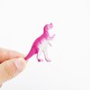 ONEST 55 Pieces Mini Dinosaur Figurines Playset Hand Painted Tiny Dinosaurs Party Favors Cake Toppers Dinosaur Figures Toys Small Luminous Dinosaur Figurines for Kids Adults