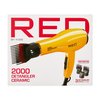 RED by KISS 2000 Ceramic Hair Dryer, Professional Salon Blow Dryer 3 Attachments Included, 2 Detangler Piks, 1 Air Concentrator (Yellow)