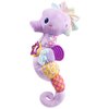 AWOTOY Baby Toys 0-6-12 Months,Musical Stuffed Animals Activity Soft Infant Toys with Multi-Sensory Crinkle, Rattle and Textures,Boys Newborn Baby Girl Toys, Seahorse, Purple