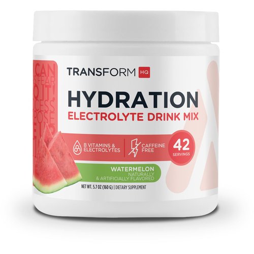 TransformHQ Hydration Electrolyte Drink Mix (Watermelon Flavored) 42 Servings Per Container