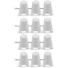 jarbins 12 Pcs Wind Up Toy Base Mechanism Wind Up Robot Toy Clockwork Legged Robot Movement Mechanism Toys Clockwork Legged Robot DIY Crafts Toy (White)