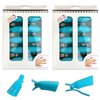 Pana® 20 Pieces TEAL Reusable Acrylic Nail Soak Treatment UV Gel Polish Remover Clip Cap Manicure Tool