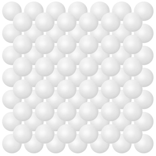 100 Pack Balls Table Tennis Balls Multi Colored Balls 40mm Plastic Balls 40mm Beer Balls Bulk Small Balls Washable Game Balls for Carnival Pool Games, Party Decoration Pet Toy Sports (White)