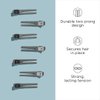 Diane double prong hair clips, 10 pack, D17C