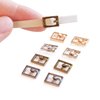 5mm / 0.2 inches (Inner Diameter) Tiny Rectangle Shape Metal Buckles, Doll Mini Buckles, in 4 colors, Perfect for Doll Clothes (5 PCS)