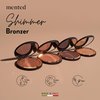Mented Cosmetics Made in Italy, Cruelty Free Makeup, Vegan, Paraben Free, Shimmer Bronzer, Highlighter Bronzing Powder Palette for Face with Vitamin E + A, 0.35oz/10g, Beach Bum