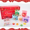 Christmas 5 Pack Butter Slime Kit for Girls, Birthday Gifts for Kids, Party Favor for Girls & Boys, Super Soft, Non Stickys, Xmas Gifts for Classroom Rewards, Christmas Stocking Stuffers for Kids