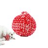 JAYU PET Red Cat Ball - Catnip Inside Cat Toy, Handmade Silvervine Ball Toys, Cat Toys for Indoor Cats, Interactive Matatabi Cat Ball Toy, Feline Kitten Toys, Cat Gifts (2.7 inch)