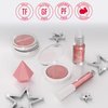 Mirabella 4-Piece Makeup Set for Women & Girls, Illuminizing Holiday Gift Set - Make-Up Set Includes Lip Gloss, Glow Drops, Powder Highlight & Blender Sponge - Talc-Free & Paraben Free Cosmetic Set