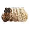Color Mixed ponytail extensions,Fake Claw Clip Ponytails Hair Extension 12in Curly 3.5OZ Hair pieces Vieuinaux Wig Synthetic Fluffy¬ Tangled (12H24)