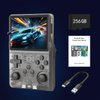 WYGaming R40S Pro+ Handheld Game Console, 30000 in 1 Games Mini Retro Video Console, 3.5-Inch IPS Screen,256GB TF Memory Memory,Built in 45+ Emulators,3800mAh Battery (Transparent Black 256G)