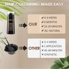 NIUYOU Hair Dye Shampoo,Hair Instant Dye Shampoo,Hair Dye Shampoo 3 in 1,Black Hair Dye Shampoo for Men & Women,Gray Covers (Dark Brown)
