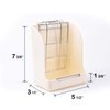 CalPalmy Hay Feeder for Rabbits, Guinea Pigs, and Chinchillas - Minimize Waste and Mess with 5.5" x 3.5" x 7.4" Hanging Alfalfa and Timothy Hay Dispenser