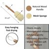 EVIDECO French Home Goods Body Care Body Scrub Bath Sponge Brush Well-Being Natural Wood