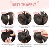 Vlasy Ponytail Extension Human Hair,20inch 80g Pony Tails Extensions Human Hair,Clip in Wrap Around Real Human Hair Ponytail Extensions,Long Straight Hair Extensions Ponytail(P16/22)