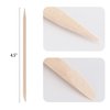 200pcs Orange Sticks for Nails 4.5 inch Double Sided Wooden Cuticle Pusher Remover Nail Art Manicure Pedicure Tool for Manicure Pedicure