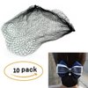 20" Lot Of Hairnets Invisible Elastic Edge Mesh 50cm Reusable Hair Nets (light brwon 10pcs)